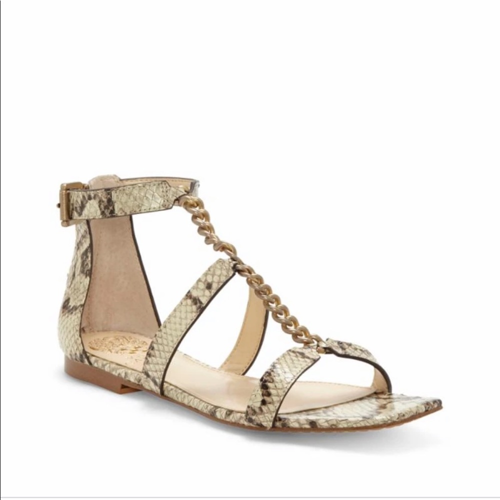 NWOT Vince Camuto Sereney Snake print Sandal